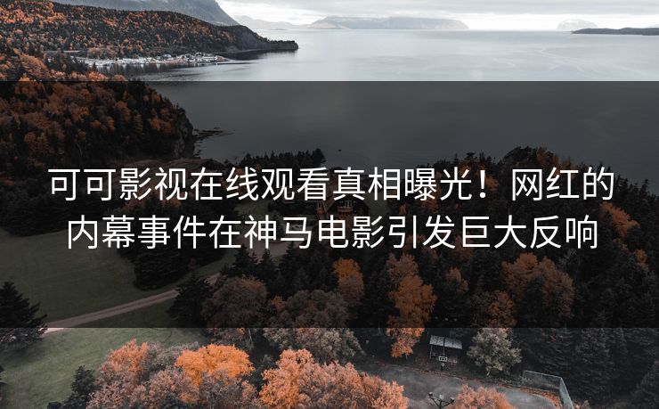 可可影视在线观看真相曝光！网红的内幕事件在神马电影引发巨大反响
