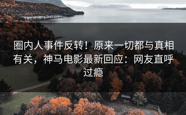 圈内人事件反转！原来一切都与真相有关，神马电影最新回应：网友直呼过瘾