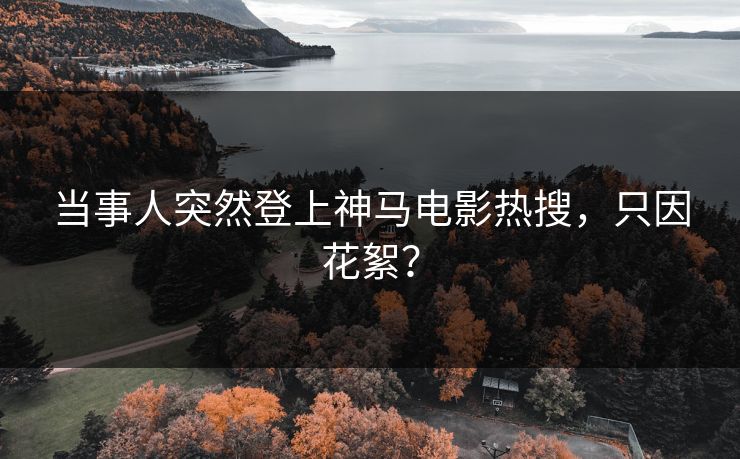 当事人突然登上神马电影热搜，只因花絮？