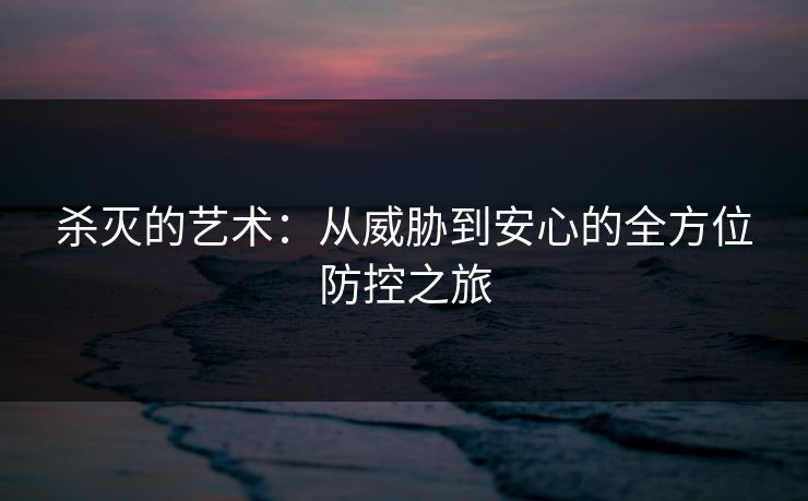杀灭的艺术：从威胁到安心的全方位防控之旅